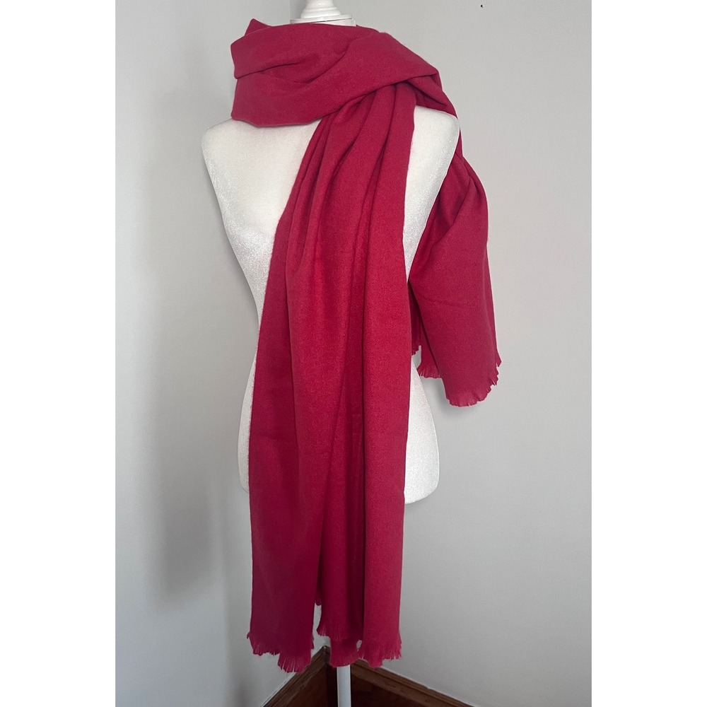Banana Republic Oversized Scarf Womens One Size Red Heathered Soft Wrap NWT